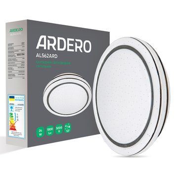 Накладний світлодіодний світильник Ardero AL562ARD 24Вт 5000К IP20 зоряне небо, білий AL562ARD-3 - фото товару LUMEN