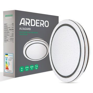 Накладний світлодіодний світильник Ardero AL562ARD 36Вт 5000К IP20 зоряне небо, білий AL562ARD-4 - фото товару LUMEN