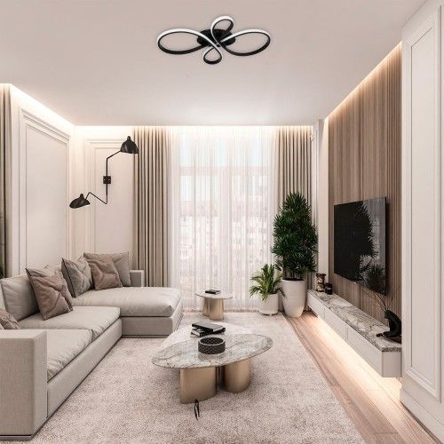 Світлодіодна люстра Ardero AL6530ARD FABIO S 60Вт, чорний AL6530ARD - фото товару LUMEN