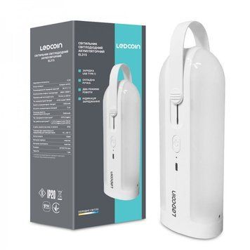 Акумуляторний світлодіодний світильник Ledcoin EL315 12Вт білий  EL315 - фото товару LUMEN