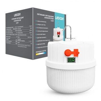 Акумуляторний світлодіодний світильник Ledcoin EL309 13Вт білий 81171 - фото товару LUMEN