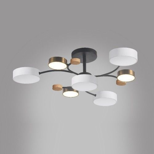 Світлодіодна люстра з пультом Ardero AL6197ARD SCANDY 70W, чорний AL6197ARD - фото товару LUMEN
