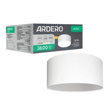 Світлодіодний накладний світильник Ardero AL544 30Вт 4000K, чорний 80593 - фото товару LUMEN