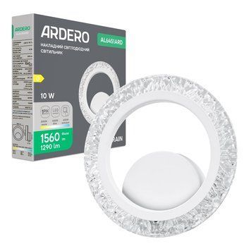 Світлодіодний накладний світильник Ardero AL6451ARD RAIN 10Вт білий 80700 - фото товару LUMEN