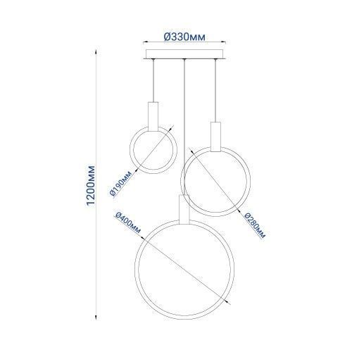 Світлодіодна люстра з пультом Feron AL6500 GRAND 50W, золото AL6500 - фото товару LUMEN