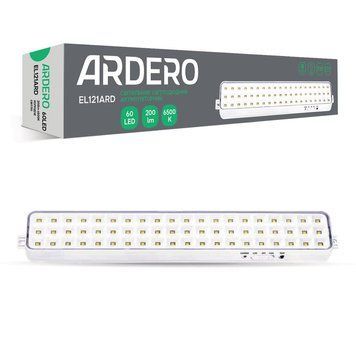 Акумуляторний світильник Ardero EL121ARD 4Вт 6500K, білий 80190 - фото товару LUMEN