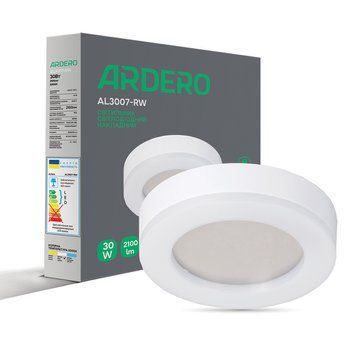 Світлодіодний накладний світильник Ardero AL3007-SW&nbsp;30Вт 5000K білий 80220 - фото товару LUMEN