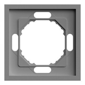EF101-G рамка 1-місна універсальна Soft, Сірий 80780 - фото товару LUMEN