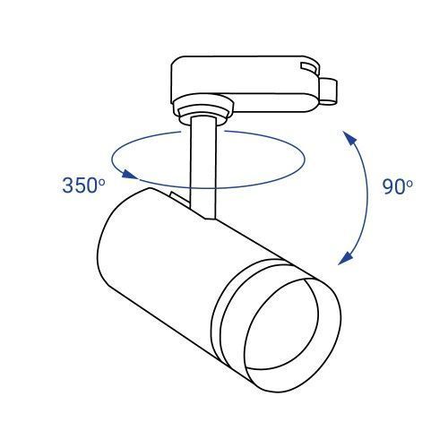 Трековий світильник Feron AL106 18W 4000К IP40, чорний 10618 - фото товару LUMEN