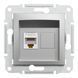 Розетка комп'ютерна, RJ45, кат.5е, UTP, без рамки Asfora, Алюміній EPH4370121-5 - фото товару LUMEN