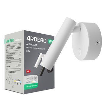 Світлодіодний накладний світильник Ardero AL8160ARD 3Вт, чорний 80987 - фото товару LUMEN