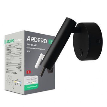Світлодіодний накладний світильник Ardero AL8160ARD 3Вт, чорний 80987 - фото товару LUMEN