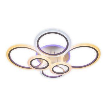 Світлодіодна люстра з пультом Ardero AL6166ARD 75W VIVID коло, білий AL6166ARD - фото товару LUMEN