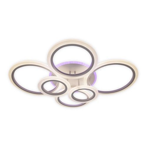Світлодіодна люстра з пультом Ardero AL6166ARD 75W VIVID коло, білий AL6166ARD - фото товару LUMEN