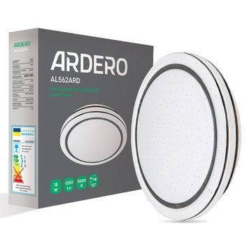 Накладний світлодіодний світильник Ardero AL562ARD 18Вт 5000К IP20 зоряне небо, білий AL562ARD-2 - фото товару LUMEN